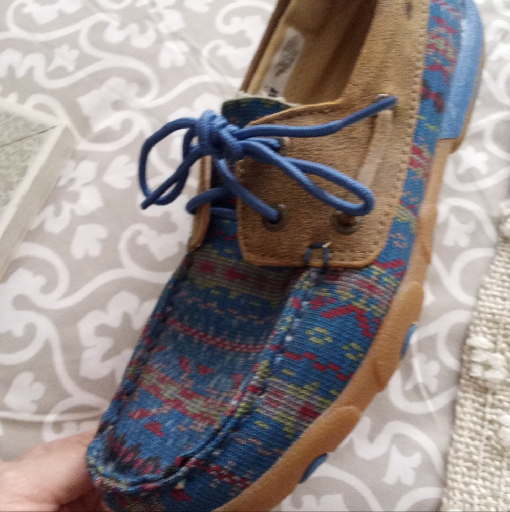 Ladies comfortable Western theme slip-ons